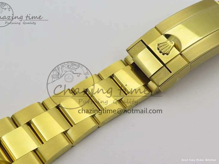 Best AAA Replica Sites Edition 3577 Bracelet II YG On YachtMaster YG Cozy 116688 Ceramic Bezel Best A White 1:1 Blue Dial JF 1224